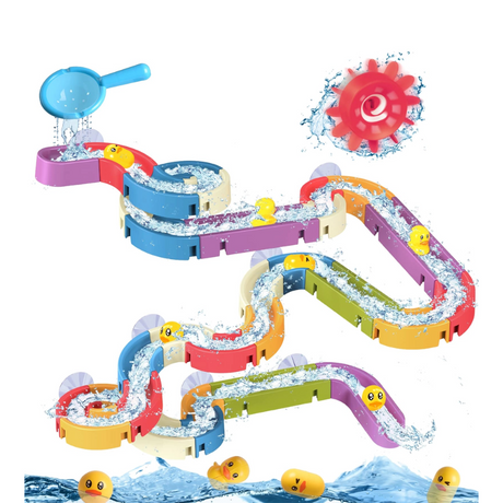 Bath Toys Water Balls Tracks For Kids (49 pieces) - HoneyBug 