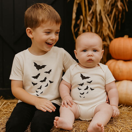 graphic bodysuit | bats - HoneyBug 