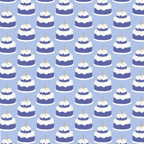 Charles Boys' Short Set - Birthday Cake Blue - HoneyBug 