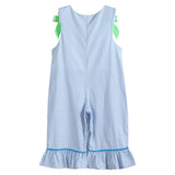 Blue Gingham Pumpkin Playsuit