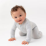 Blue Zippered Footie - HoneyBug 