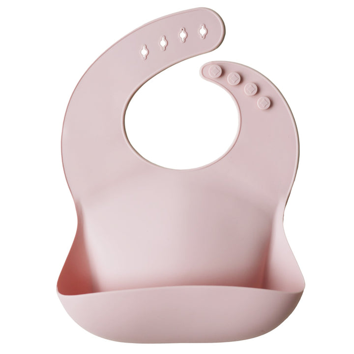 Silicone Baby Bib - Blush - HoneyBug 
