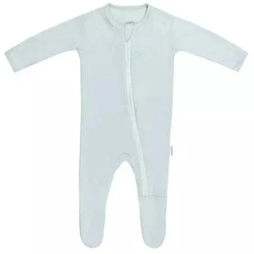 Blue Zippered Footie - HoneyBug 