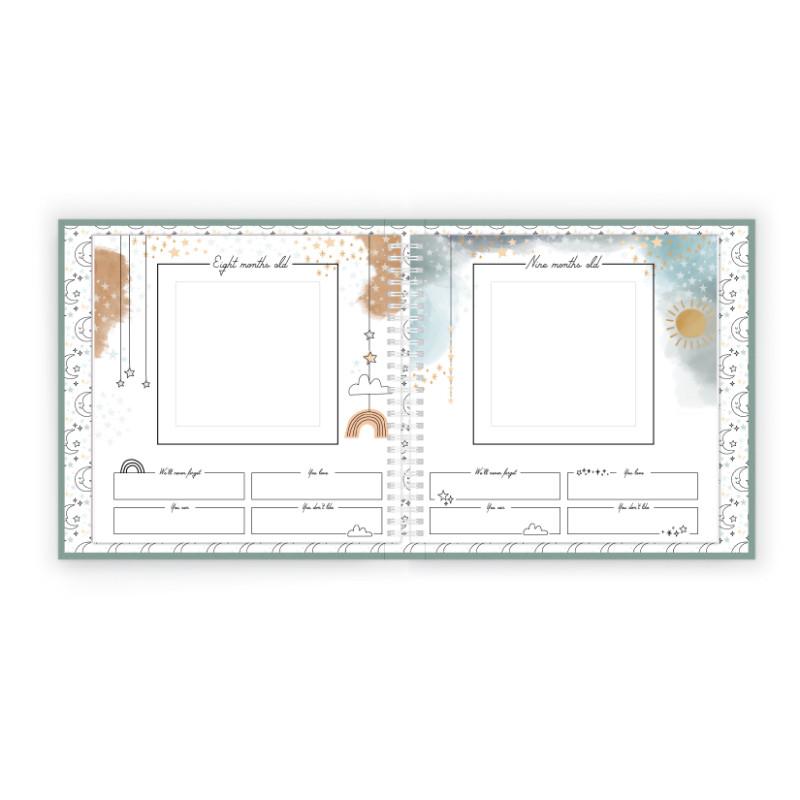 Celestial Skies Luxury Memory Baby Book - HoneyBug 