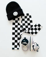 Checkered Leggings | Black - HoneyBug 
