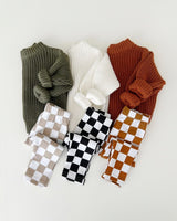 Checkered Leggings | Black - HoneyBug 