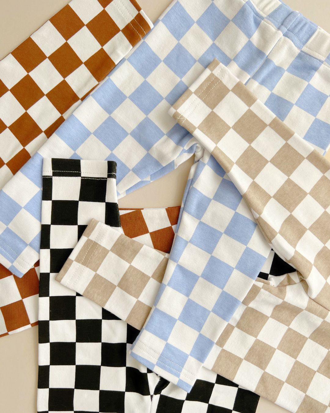 Checkered Leggings | Copper - HoneyBug 