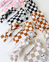 Checkered Smiley Lounge Set | Pink - HoneyBug 