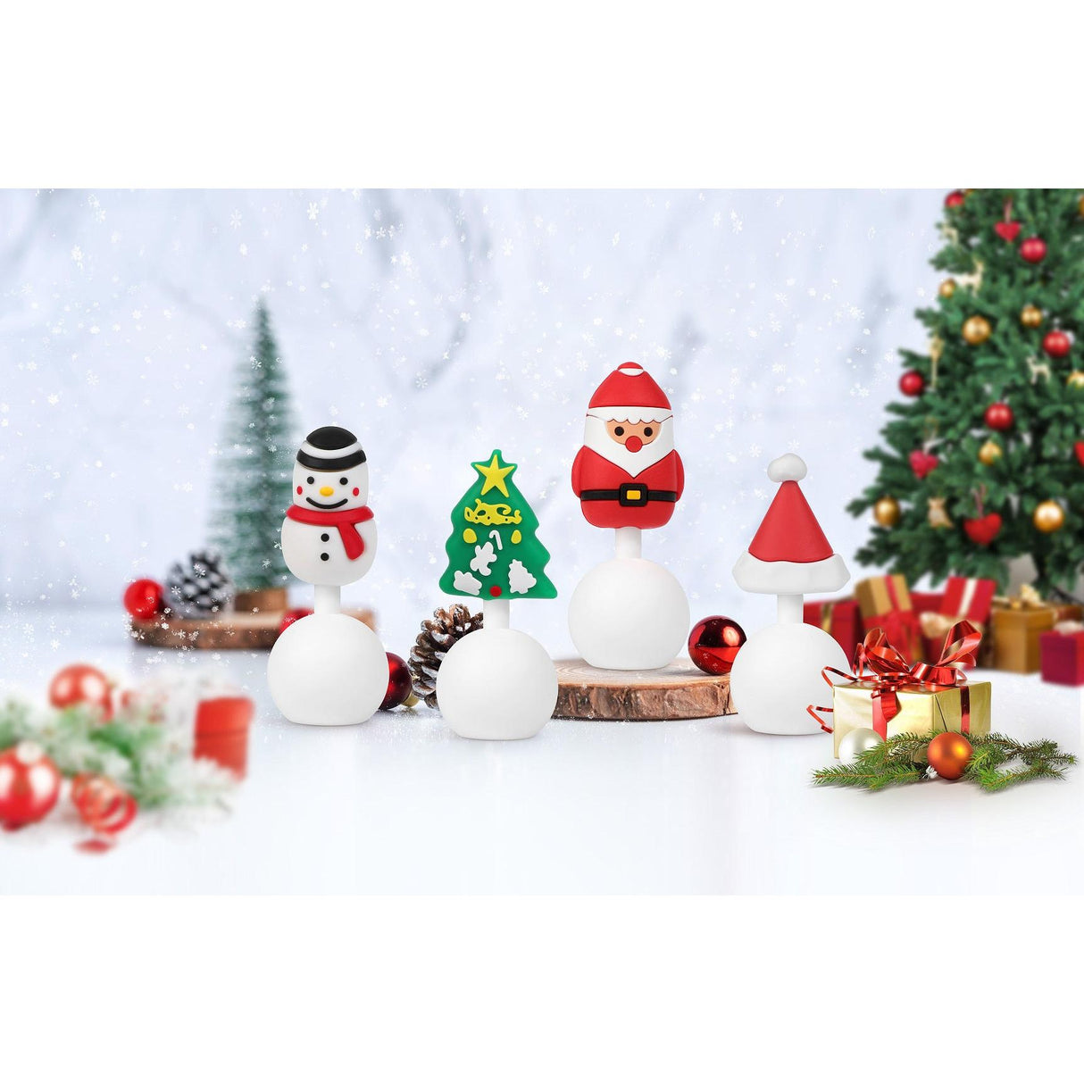 Haakaa Winter Holiday Silicone Breast Pump Stopper 1PK (Limited Edition) - HoneyBug 