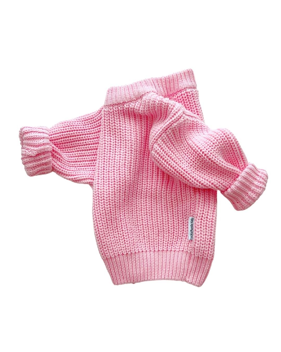 Chunky Knit Sweater | Pink - HoneyBug 