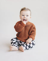 Chunky Knit Sweater | Rust - HoneyBug 