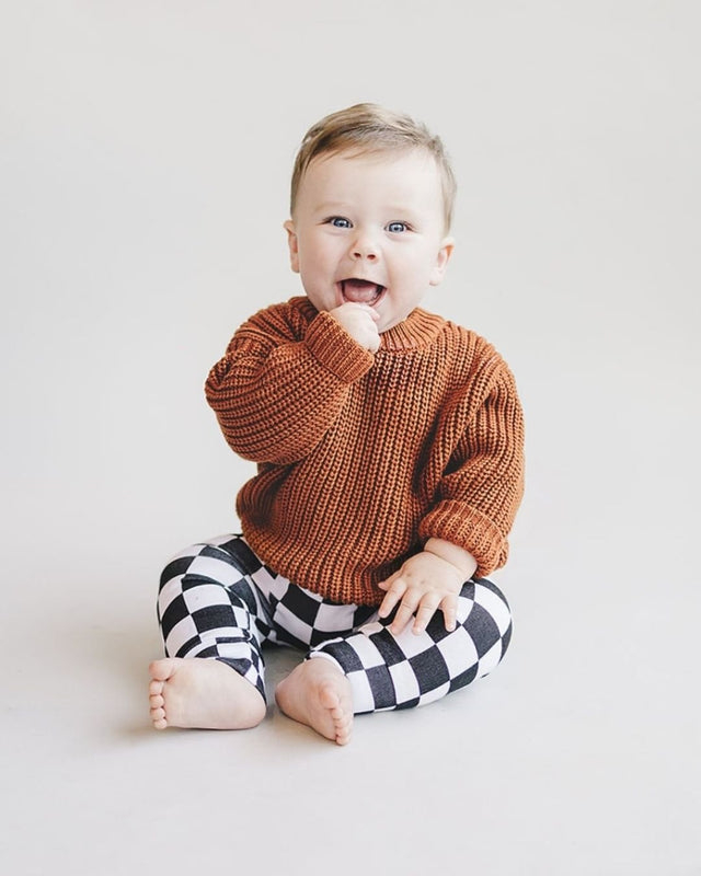 Chunky Knit Sweater | Rust - HoneyBug 