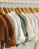 Chunky Knit Sweater | Vanilla - HoneyBug 