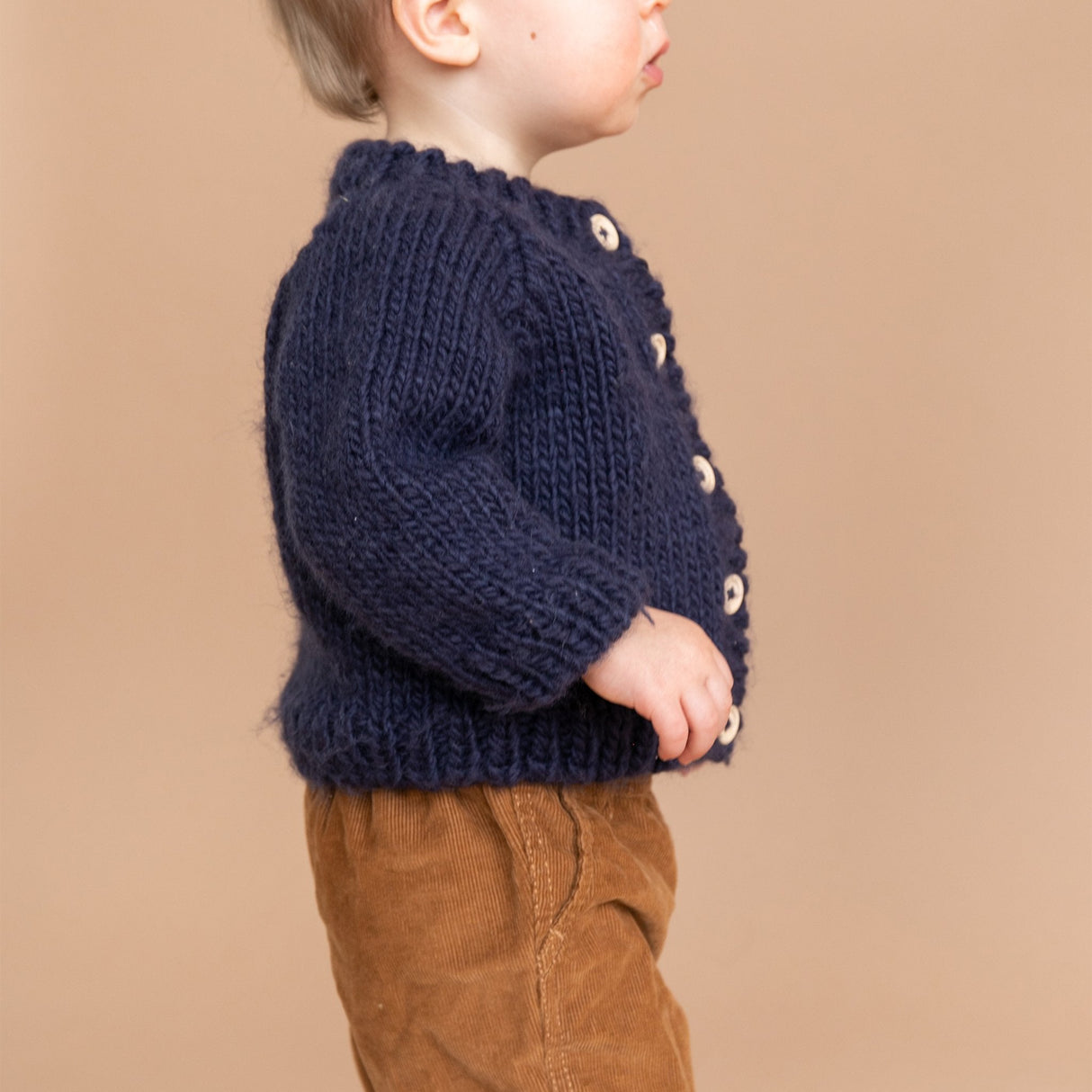 Classic Cardigan - Navy - HoneyBug 