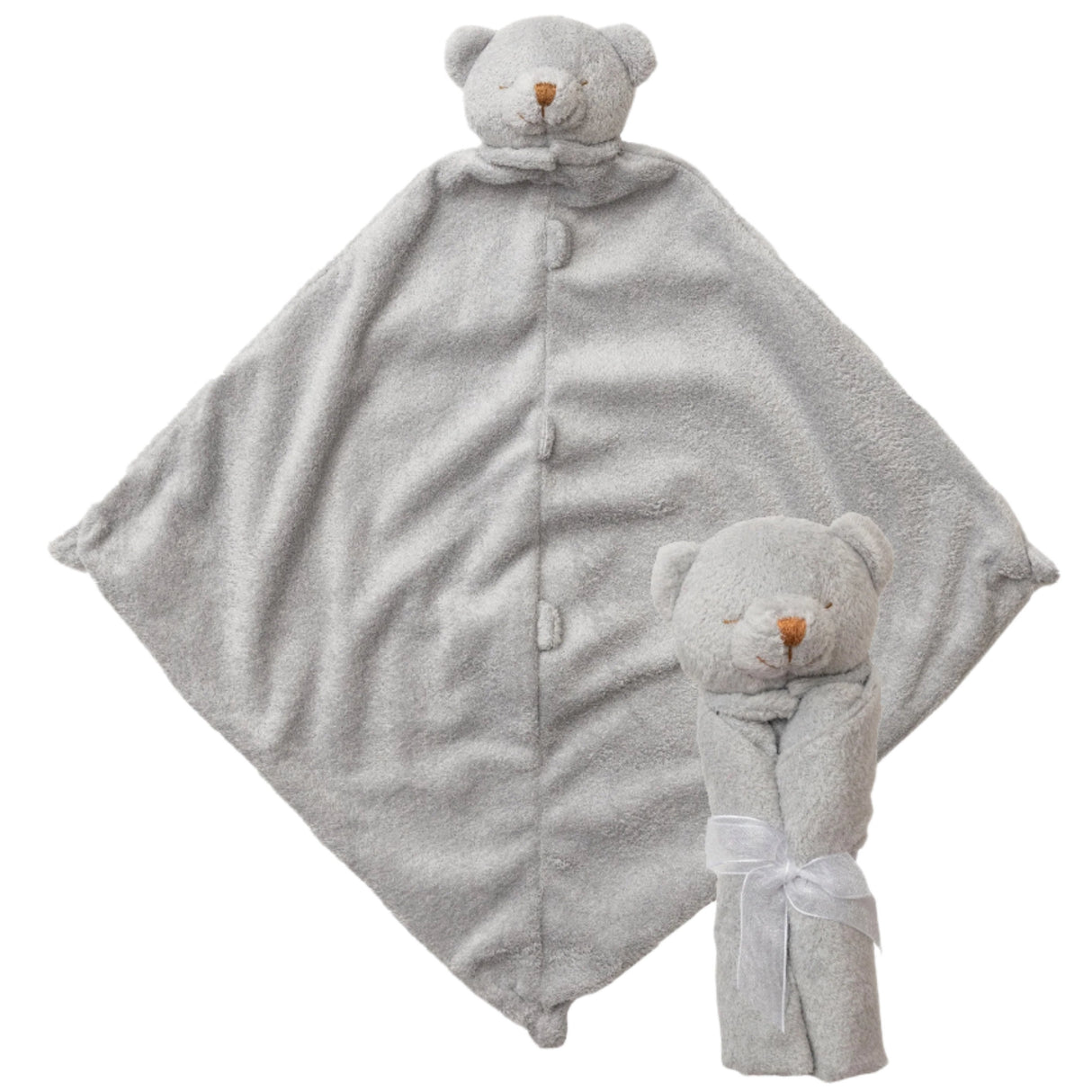Cuddle Twins - Grey Bear Blankie - HoneyBug 