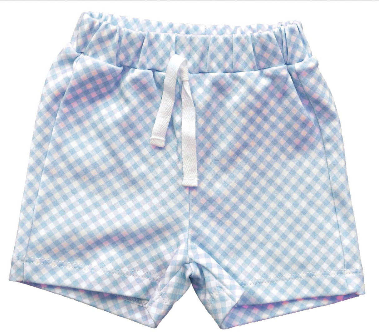 Blue Gingham Shorts