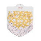 Bandana Bibs 2-pack - Wildflowers / Dots - HoneyBug 