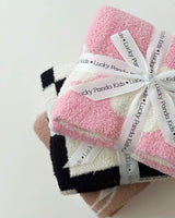 Daisy Fuzzy Blanket | Pink - HoneyBug 