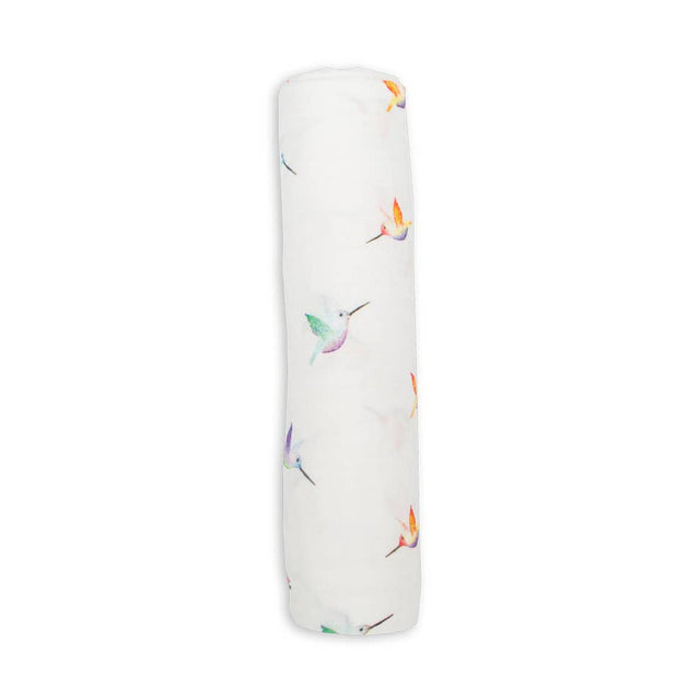 Deluxe Bamboo Swaddle - Hummingbird - HoneyBug 