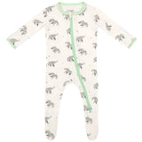 Elephant Zippered Footie - HoneyBug 