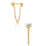 Bella Chain Stud Earring - HoneyBug 