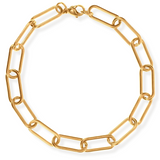 Carla Paper Clip Chain Bracelet - HoneyBug 