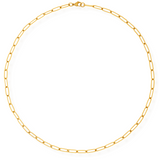 Jayden Paper Clip Chain Necklace - HoneyBug 