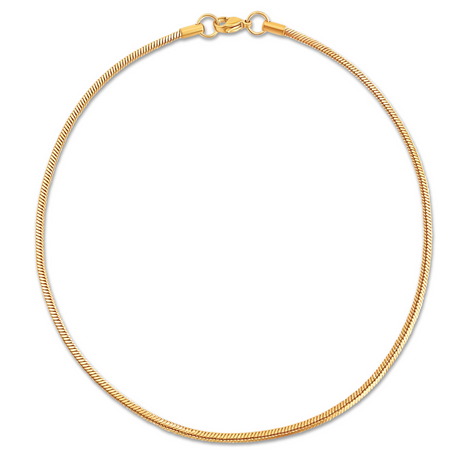 Lyra Snake Chain Choker Necklace - HoneyBug 
