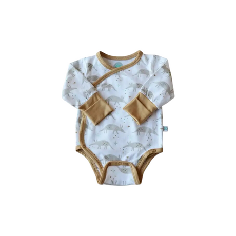 Grow with Me' Kimono Onesie - Ari Aardvark - HoneyBug 