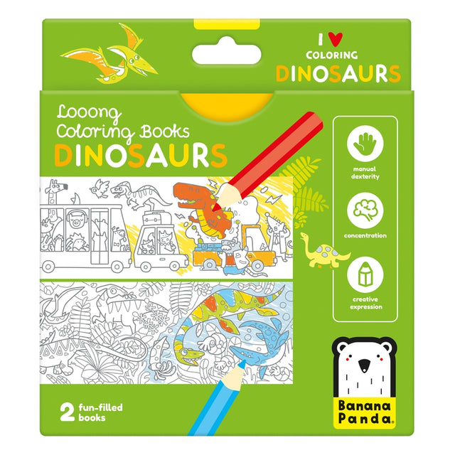 Looong Coloring Books - I Love Coloring - Dinosaurs - HoneyBug 