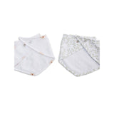 Bandana Bibs 2-pack  - Daisy / Greenery - HoneyBug 