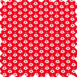 Baby Romper with Smocked Neck | Flowers in Brilliant Red - HoneyBug 