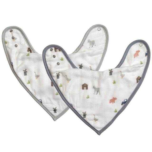 Farm Animals Bib Set - HoneyBug 