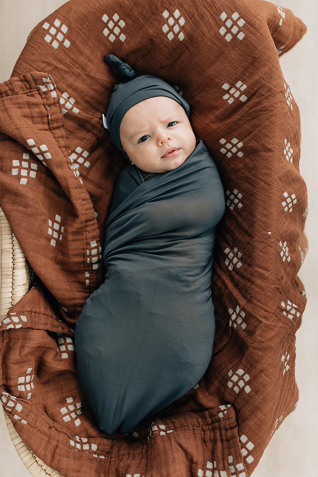 Charcoal Bamboo Stretch Swaddle