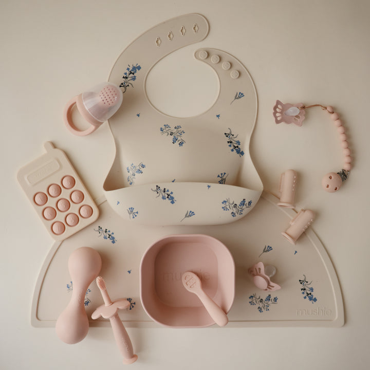 Silicone Placemat - Lilac Flowers - HoneyBug 