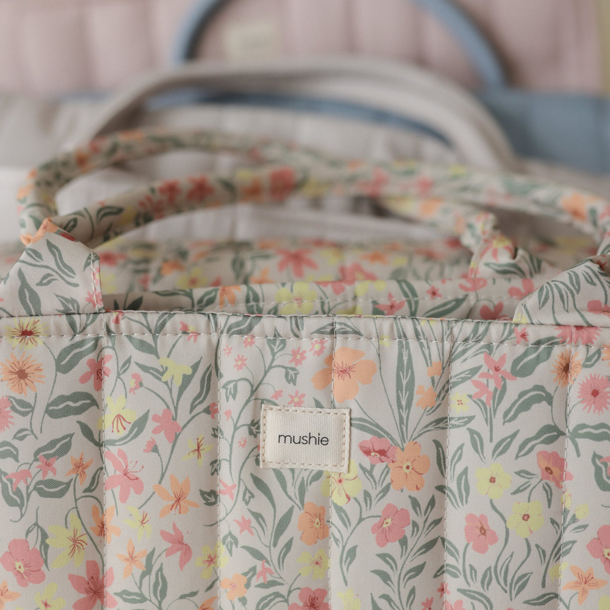 Diaper Caddy - Pastel Blooms