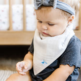 Cotton Muslin + Fleece Bandana Bib 4 Pack - Sea - HoneyBug 