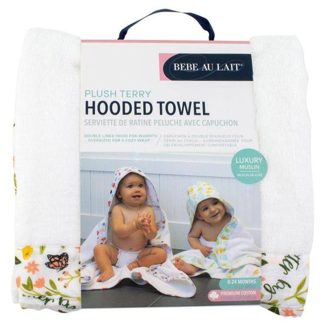 Flutterby Baby Hooded Towel - HoneyBug 