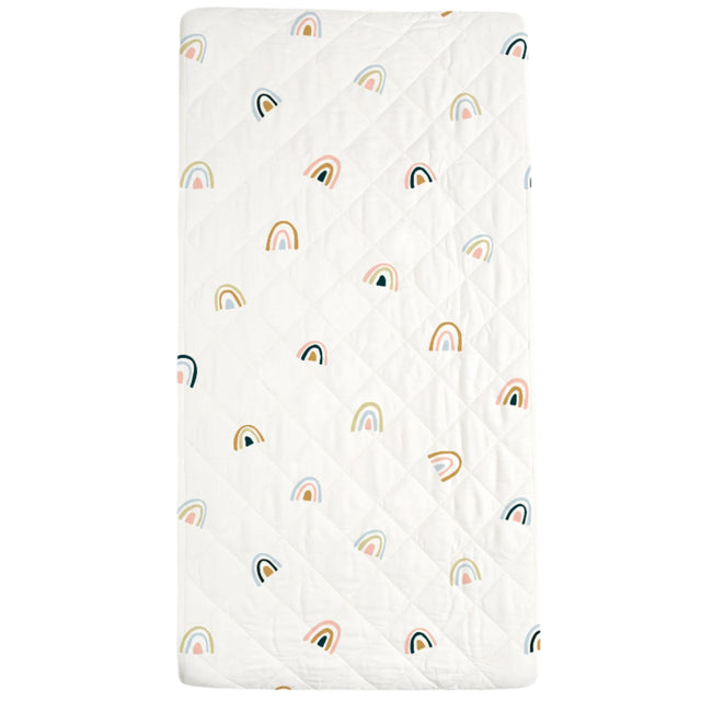 Organic Changing Pad Cover - Rainbow - HoneyBug 