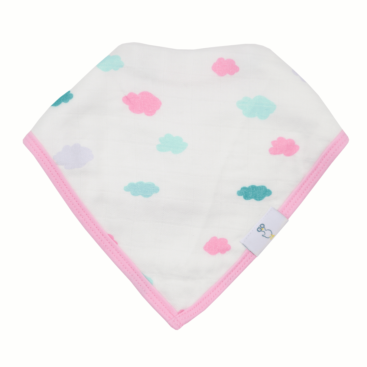Clouds and Castles 2 Pack Muslin & Terry Cloth Bib Set - HoneyBug 