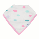 Clouds and Castles 2 Pack Muslin & Terry Cloth Bib Set - HoneyBug 