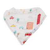 Dad and Buildings 2 Pack Muslin & Terry Cloth Bib Set - HoneyBug 