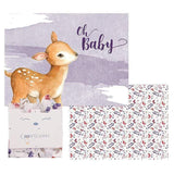 2 PK Newborn Receiving Blankets | Baby Receiving/Swaddle Blankets - HoneyBug 