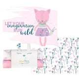 2 PK Newborn Receiving Blankets | Baby Receiving/Swaddle Blankets - HoneyBug 