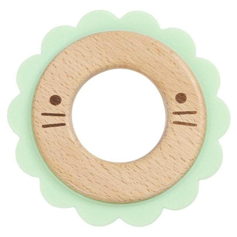 Lion Mint  Animal Teether Wooden + Silicone - HoneyBug 