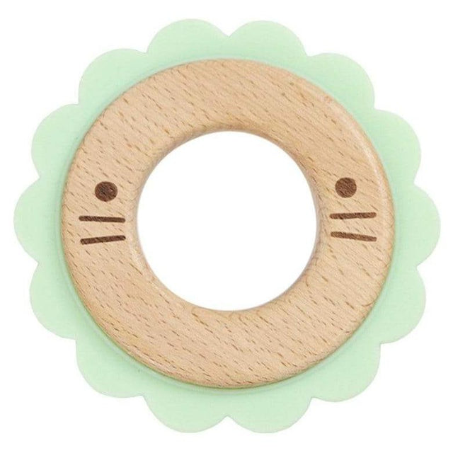 Lion Mint  Animal Teether Wooden + Silicone - HoneyBug 