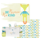 Fox and Bow Ties 2 Pack Receiving Blankets - HoneyBug 
