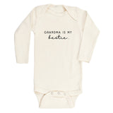 Grandma is My Bestie Organic Baby Bodysuit Long Sleeve - HoneyBug 