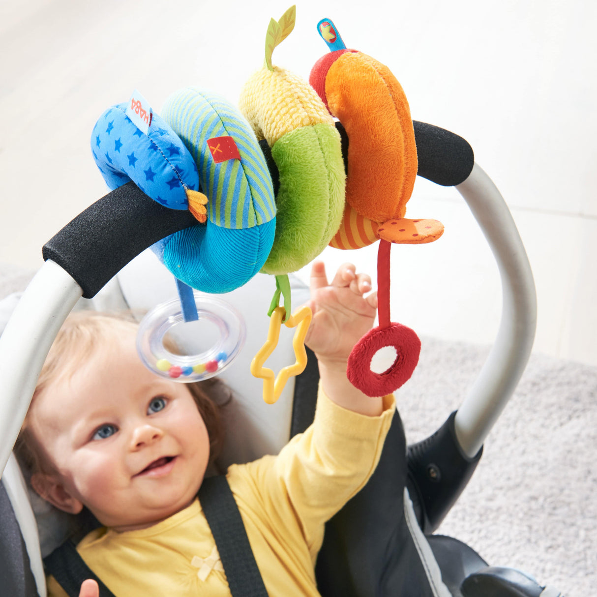Rainbow Activity Spiral Stroller & Car Seat Toy