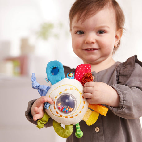 Teether Cuddly Rainbow Round Activity Toy - HoneyBug 